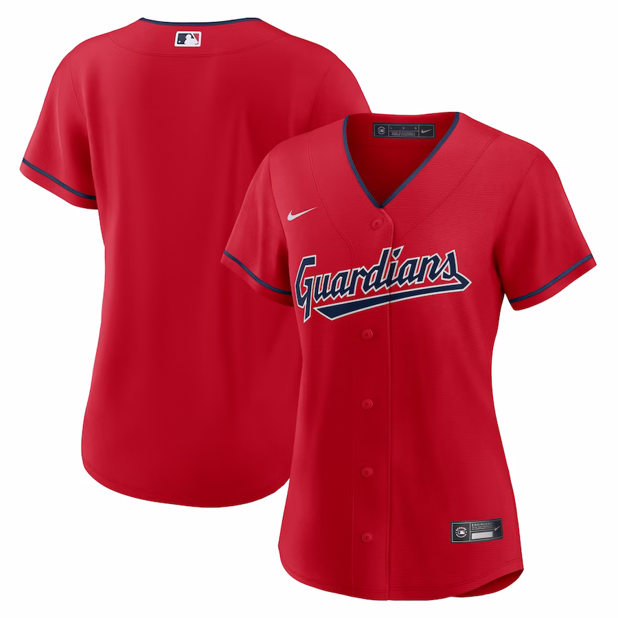 Women's Cleveland Guardians Nike Red Alternate Replica Team Jersey - Jersey