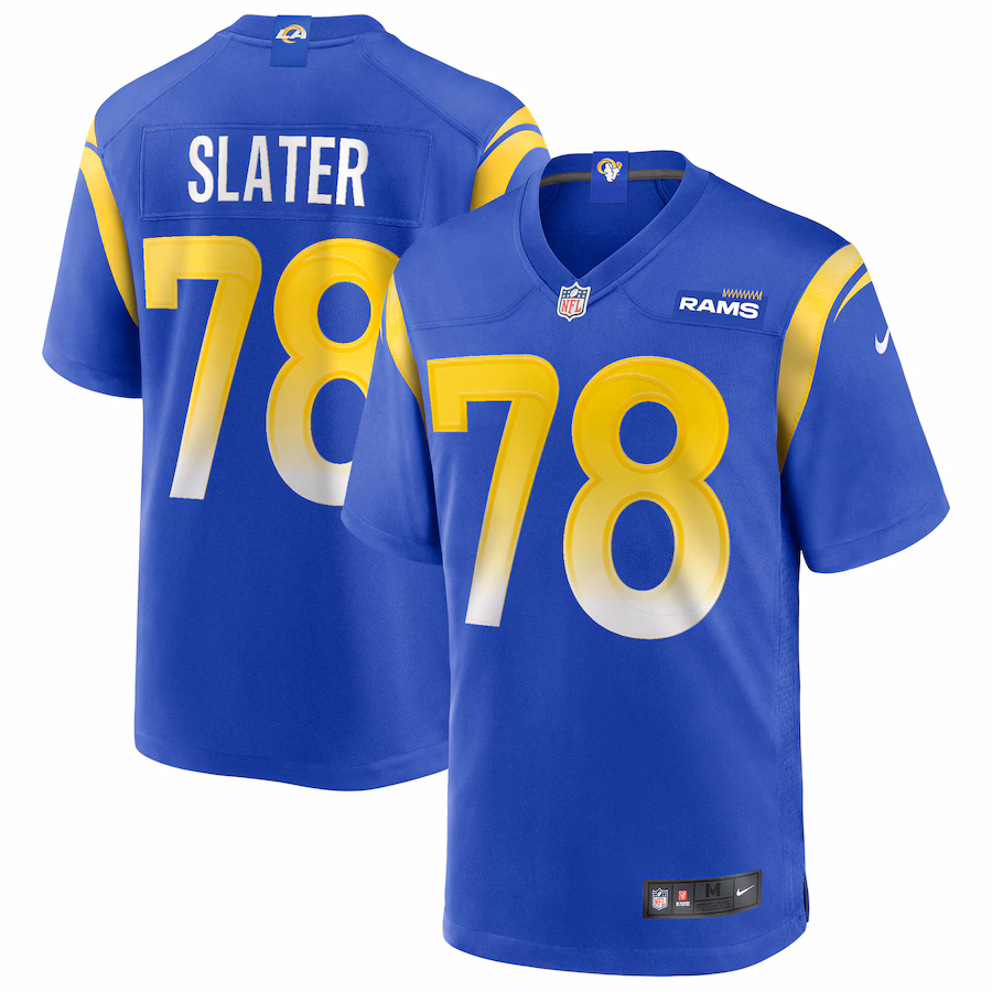 Men's Los Angeles Rams Jackie Slater Nike Royal Game Retired Player Jersey - Jersey