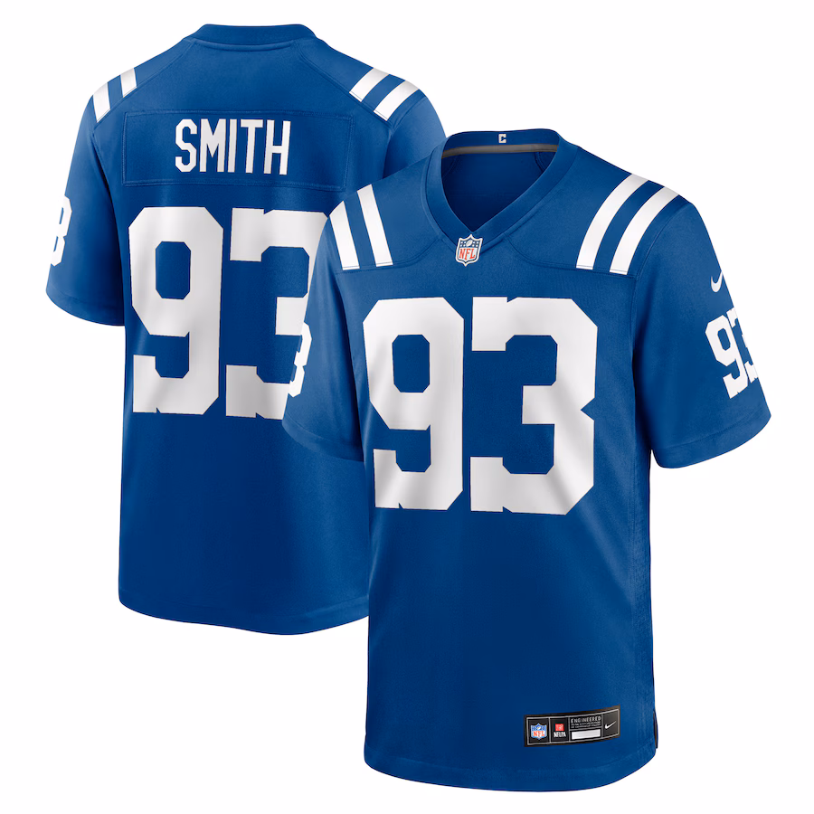 Men's Indianapolis Colts Tim Smith Nike Royal Team Game Jersey - Jersey