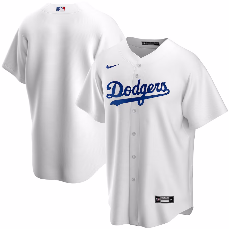 Youth Los Angeles Dodgers Nike White Home Replica Team Jersey - Jersey