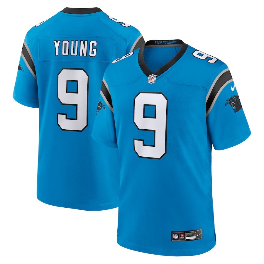 Men's Carolina Panthers Bryce Young Nike Blue Alternate Game Jersey - Jersey