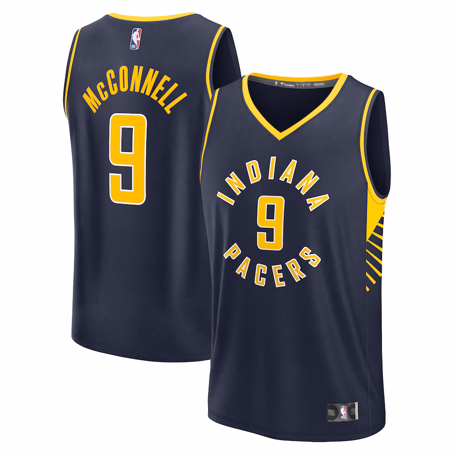 Youth Indiana Pacers T.J. McConnell Fanatics Navy Fast Break Replica Player Jersey - Icon Edition - Jersey