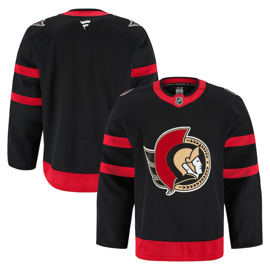 Men's Ottawa Senators Fanatics Black Home Authentic Pro Jersey - Jersey