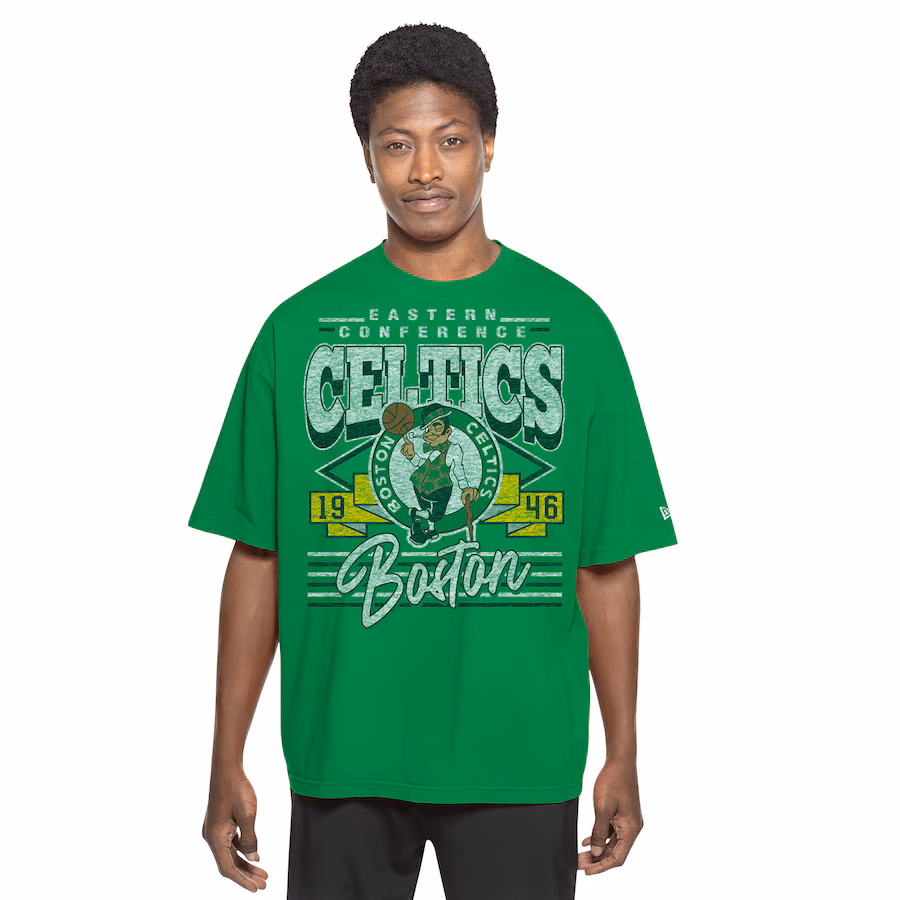 Men's Boston Celtics New Era Kelly Green Sport Classics T-Shirt - Jersey