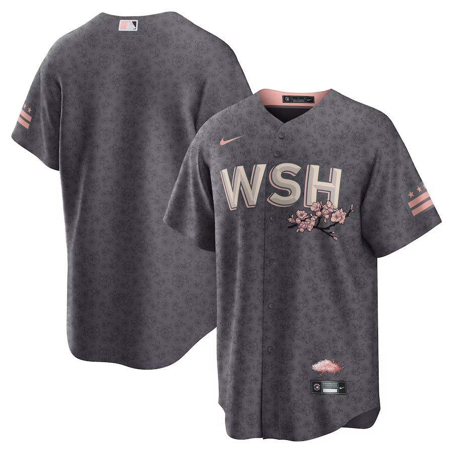 Men's Washington Nationals Nike Gray City Connect Replica Team Jersey - Jersey