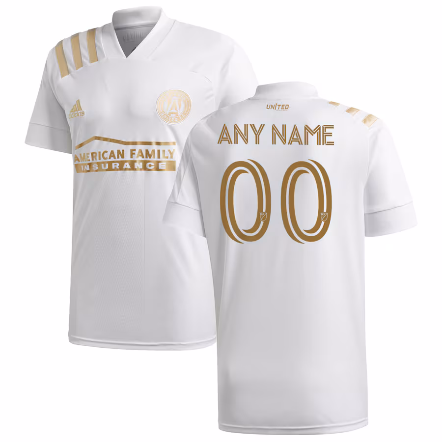 Men's Atlanta United FC adidas White 2020 Kings Custom Replica Jersey - Jersey