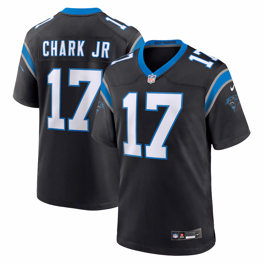 Men's Carolina Panthers DJ Chark Jr. Nike Black Game Jersey - Jersey