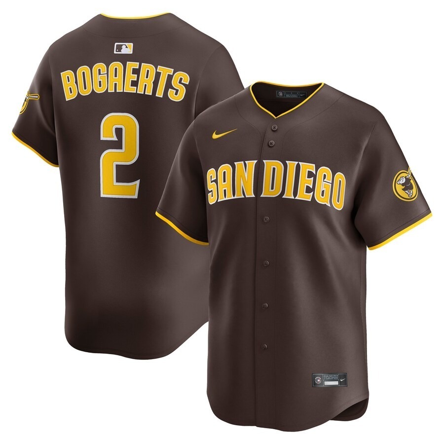 Men's San Diego Padres Xander Bogaerts Nike Brown Alternate Limited Player Jersey - Jersey