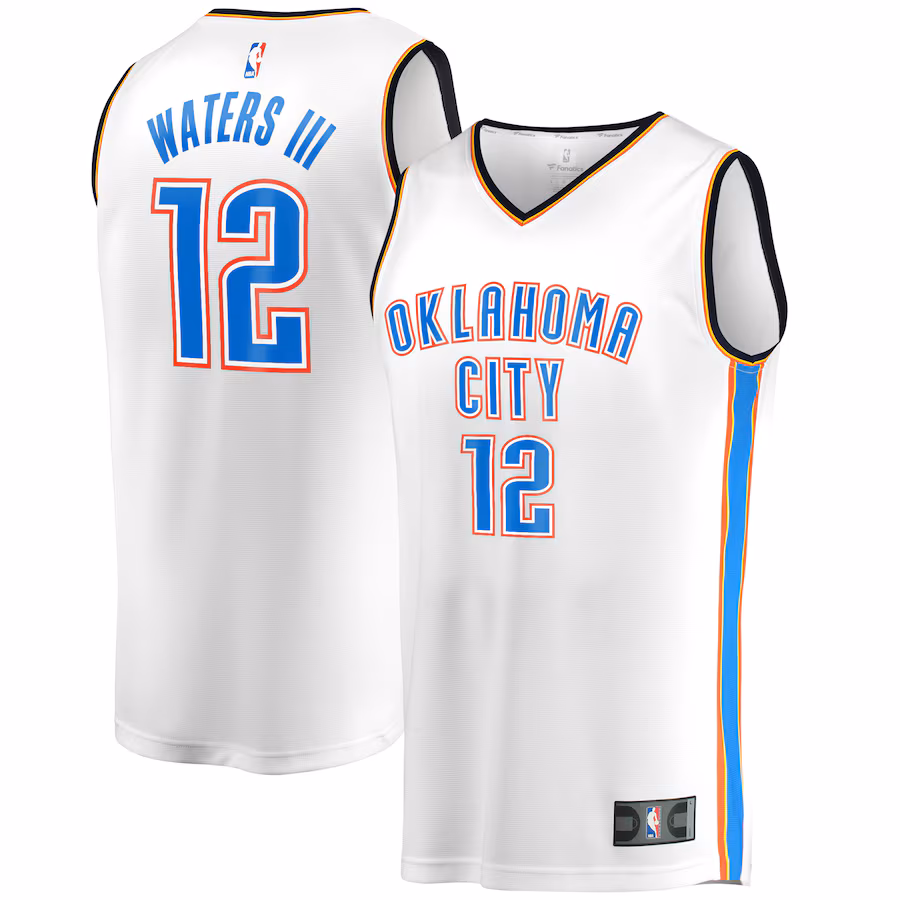Men's Oklahoma City Thunder Lindy Waters III Fanatics White Fast Break Player Jersey - Association Edition - Jersey