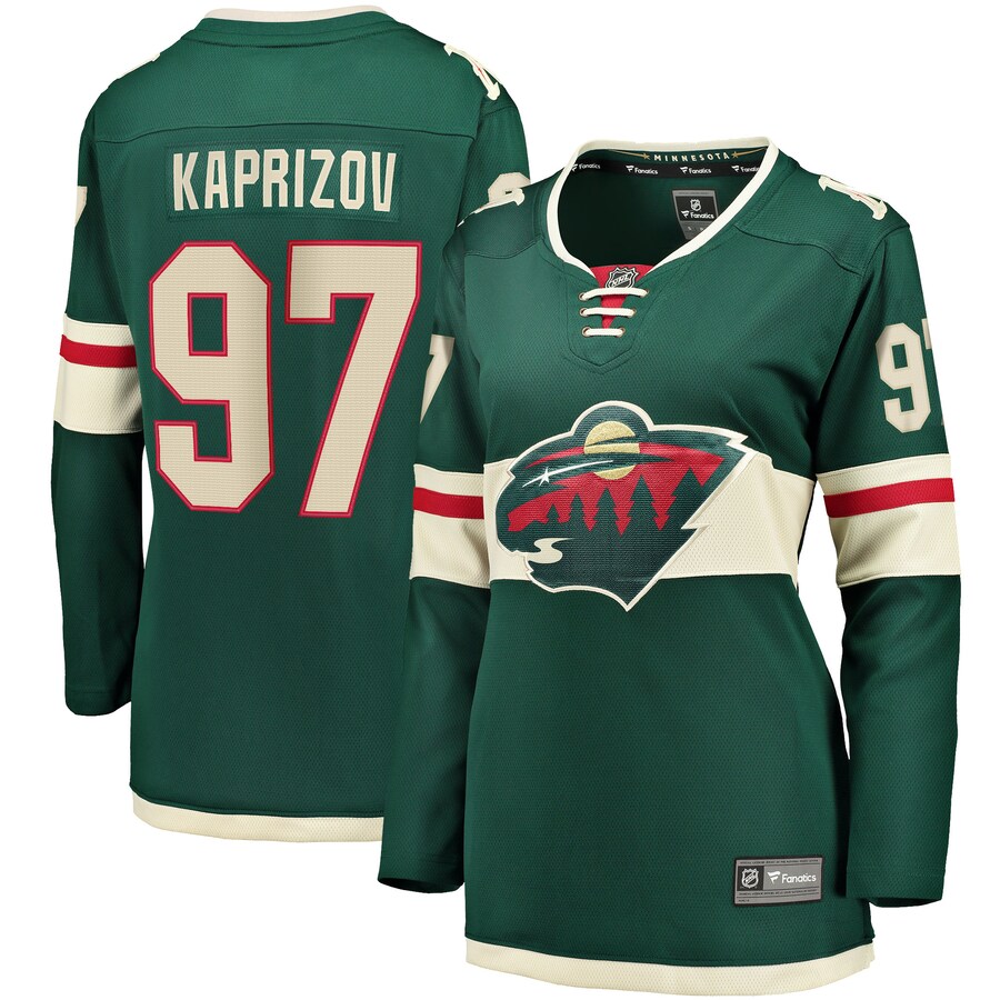 Women's Minnesota Wild Kirill Kaprizov Fanatics Branded Green Home Breakaway Replica Jersey - Jersey