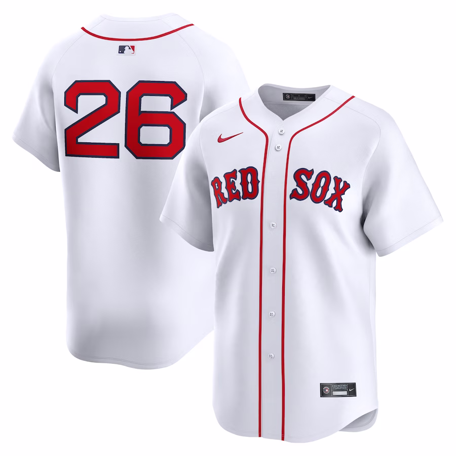Men's Boston Red Sox Wade Boggs Nike White Home Limited Player Jersey - Jersey