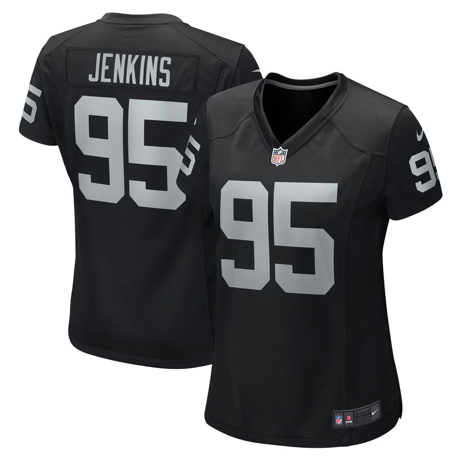 Women's Las Vegas Raiders John Jenkins Nike Black Game Jersey - Jersey