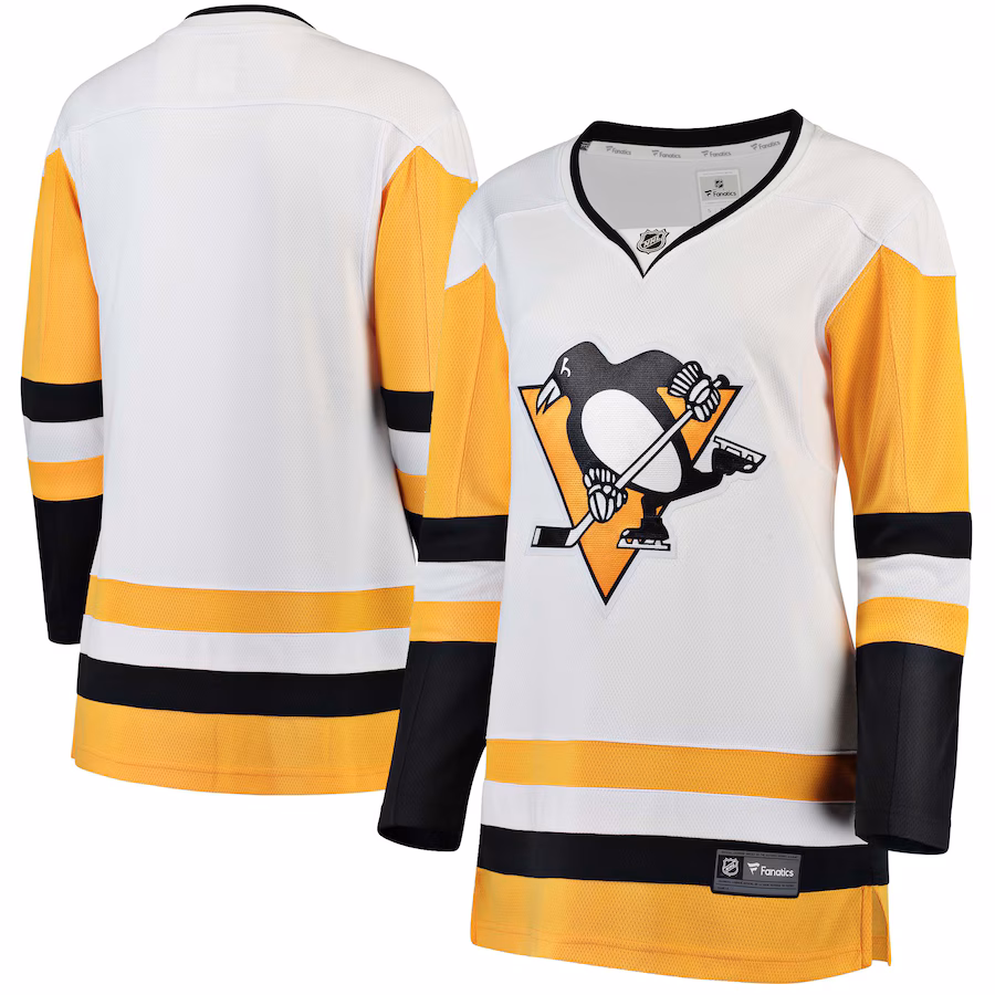 Women's Pittsburgh Penguins Fanatics White Away Breakaway Jersey - Jersey