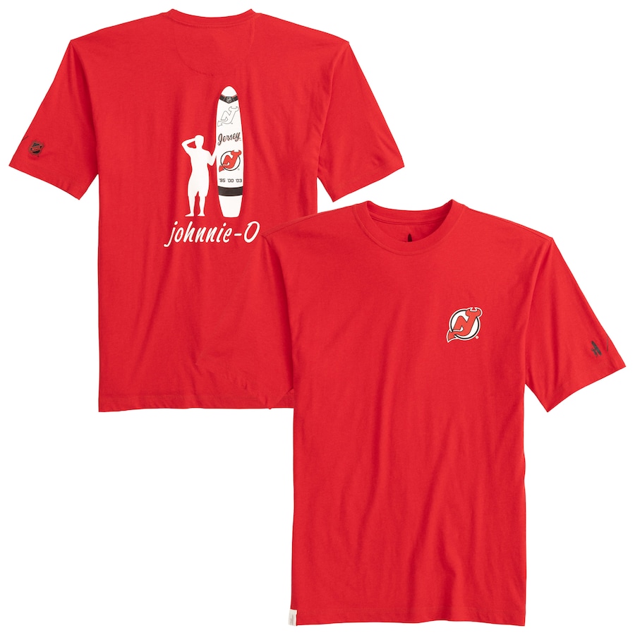Men's New Jersey Devils johnnie-O Red Heathered Spencer T-Shirt - Jersey