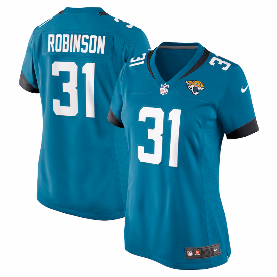 Women's Jacksonville Jaguars Keilan Robinson Nike Teal Game Jersey - Jersey