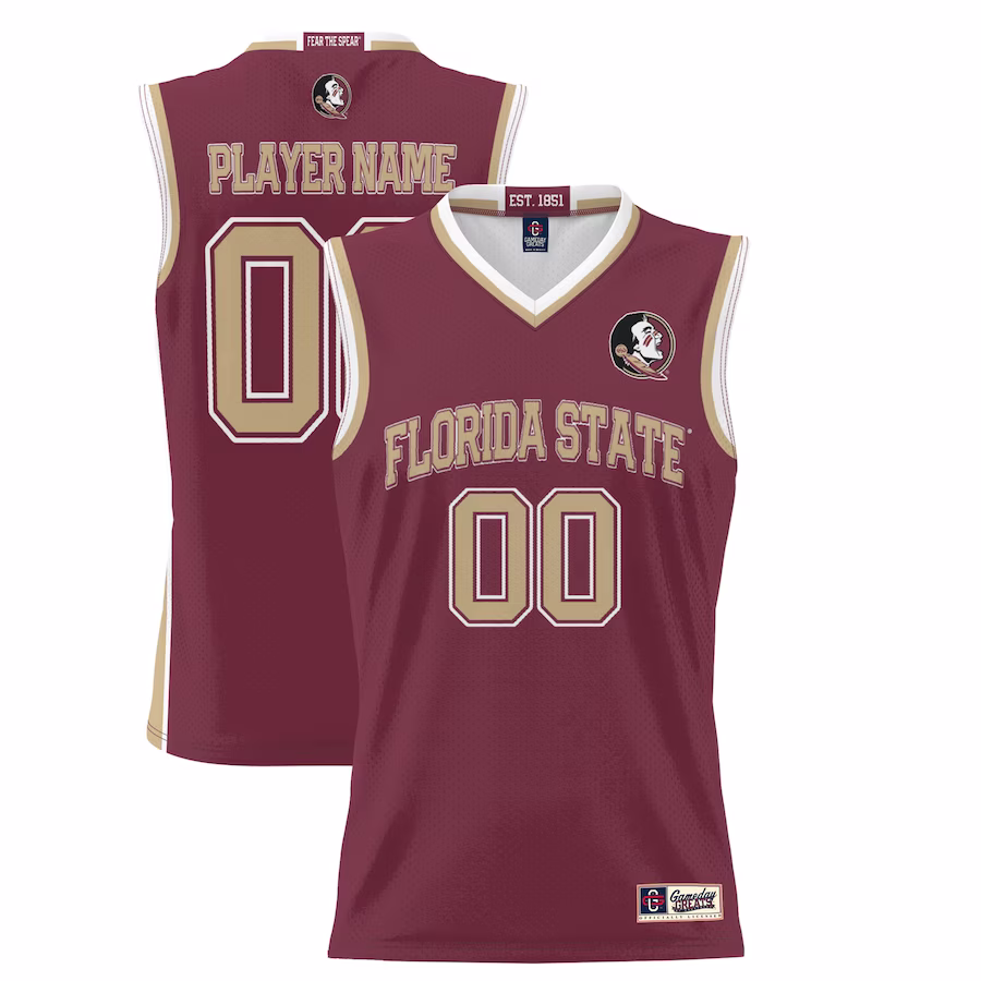 Florida State Seminoles GameDay Greats Unisex  Lightweight NIL Pick-A-Player Basketball Jersey - Garnet - Jersey