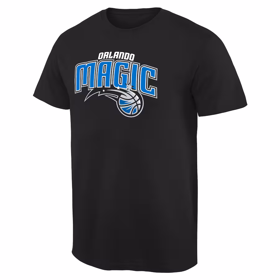 Men's Orlando Magic Black Primary Logo T-Shirt - Jersey