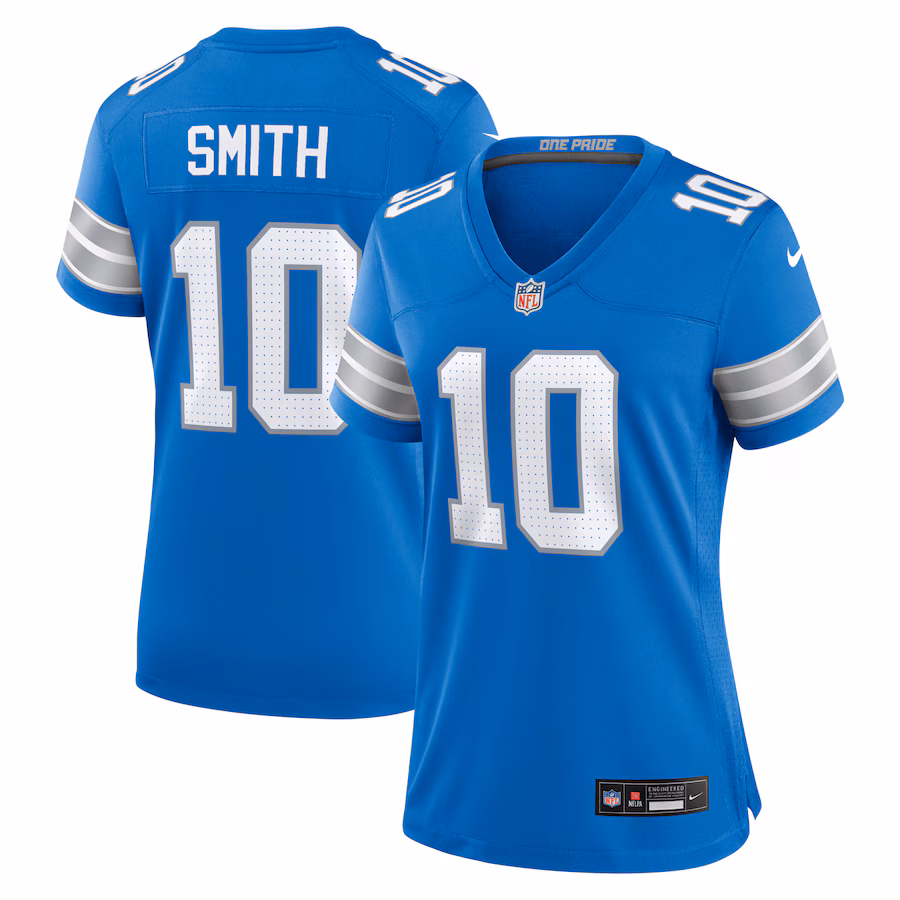 Women's Detroit Lions Tre'Quan Smith Nike  Blue Game Jersey - Jersey