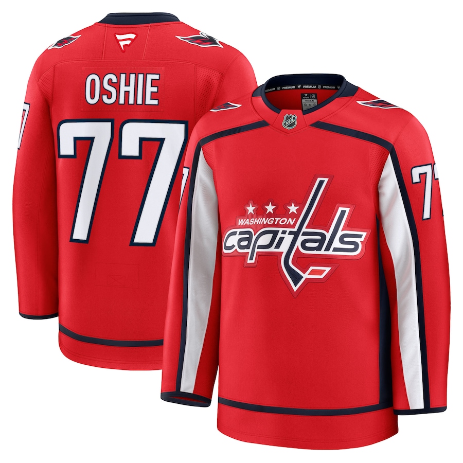 Men's Washington Capitals TJ Oshie Fanatics Red Home Premium Jersey - Jersey