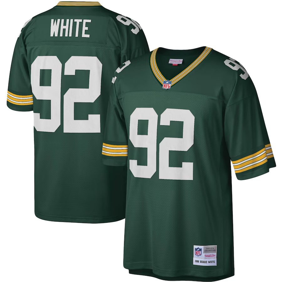 Men's Green Bay Packers Reggie White Mitchell & Ness Green Legacy Replica Jersey - Jersey