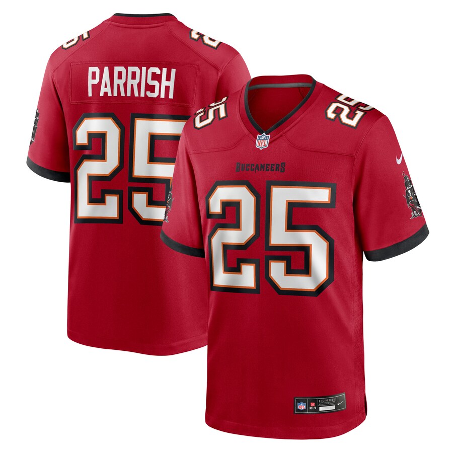 Men's Tampa Bay Buccaneers Jacob Parrish Nike Red Team Game Jersey - Jersey