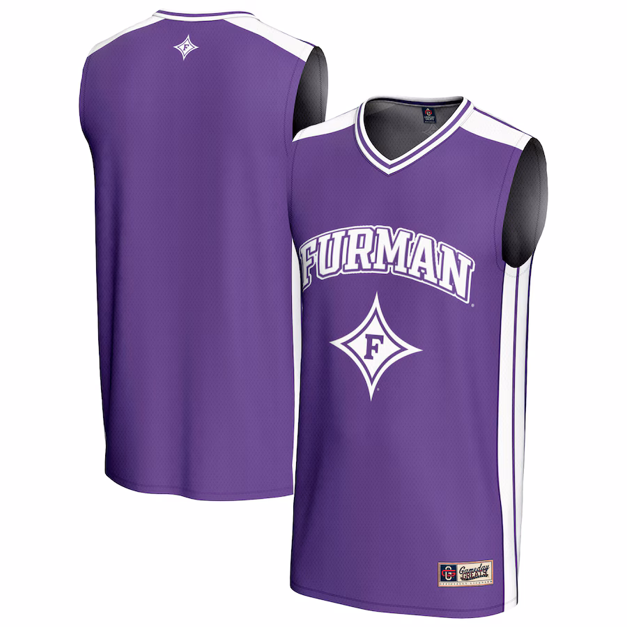 Youth GameDay Greats  Purple Furman Paladins Basketball Jersey - Jersey