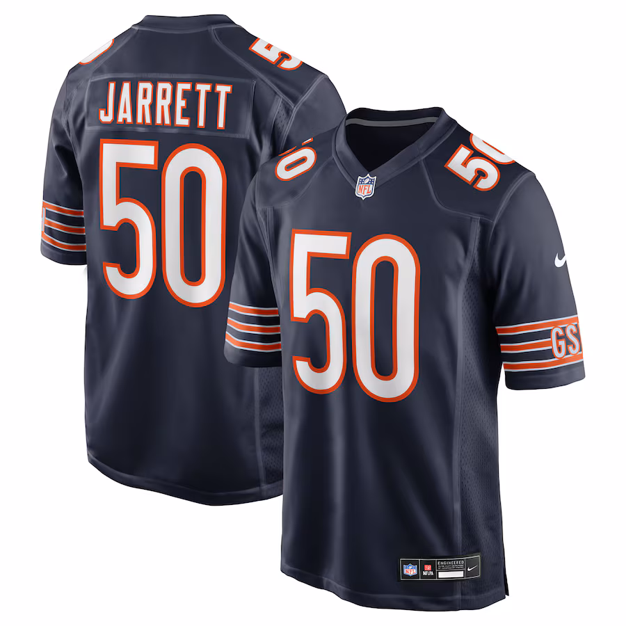 Men's Chicago Bears Grady Jarrett Nike Navy Team Game Jersey - Jersey