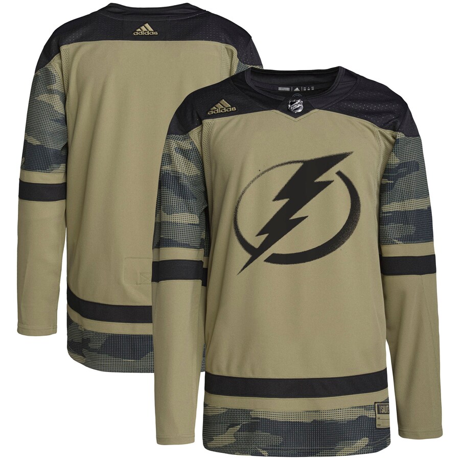 Men's Tampa Bay Lightning adidas Camo Military Appreciation Team Authentic Practice Jersey - Jersey