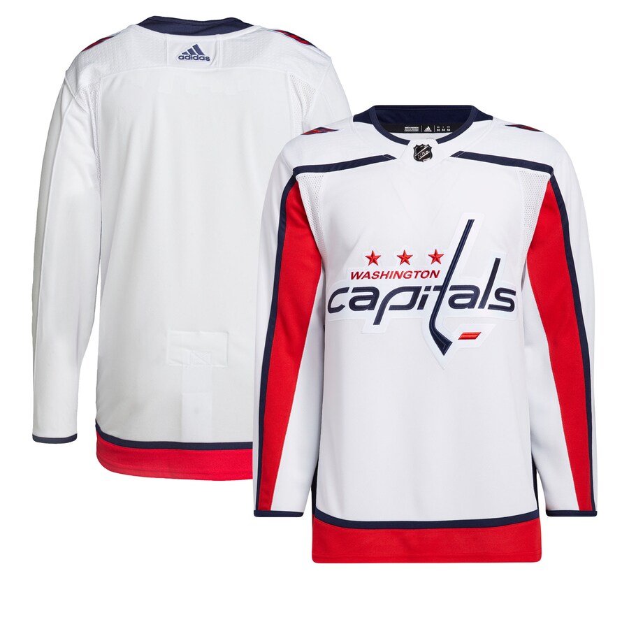 Men's Washington Capitals adidas White Away Primegreen Authentic Pro Jersey - Jersey