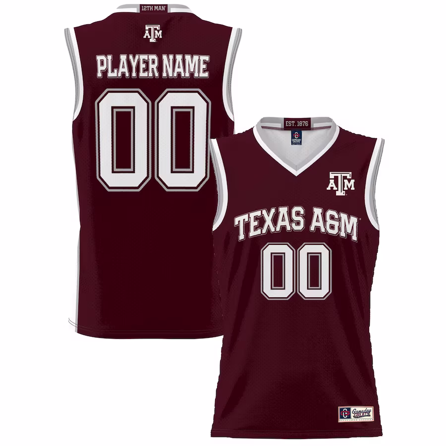 Texas A&M Aggies GameDay Greats Youth NIL Pick-A-Player Lightweight Basketball Jersey - Navy - Jersey