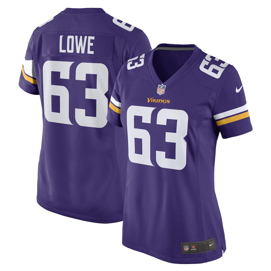 Women's Minnesota Vikings Vederian Lowe Nike Purple Game Player Jersey - Jersey