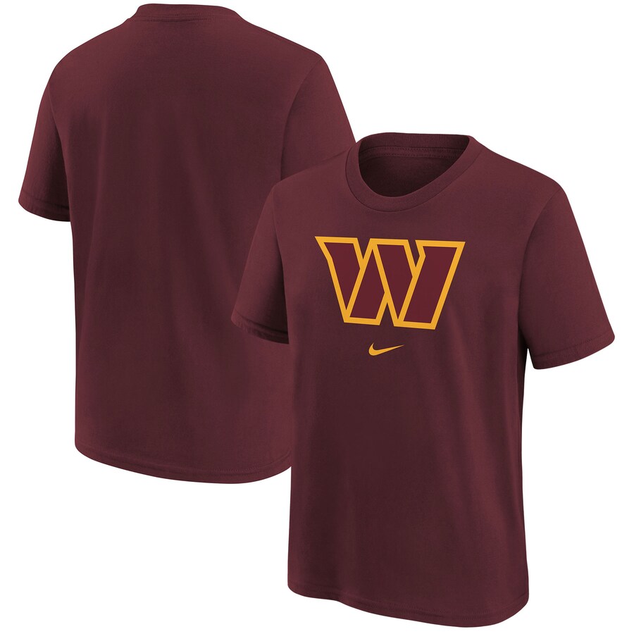 Youth Washington Commanders Nike Burgundy Team Logo T-Shirt - Jersey