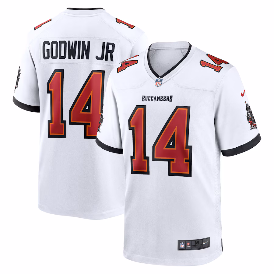 Men's Tampa Bay Buccaneers Chris Godwin Jr. Nike White Game Player Jersey - Jersey