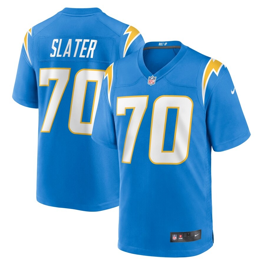 Men's Los Angeles Chargers Rashawn Slater Nike Powder Blue 2021 NFL Draft First Round Pick Game Jersey - Jersey