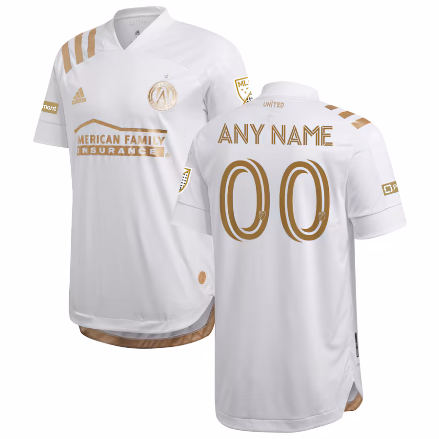 Men's Atlanta United FC adidas White 2020 Kings Custom Authentic Jersey - Jersey