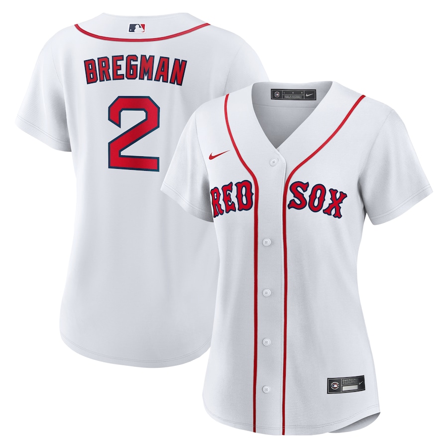 Women's Boston Red Sox Alex Bregman Nike White Home 1.0 Replica Player Jersey - Jersey