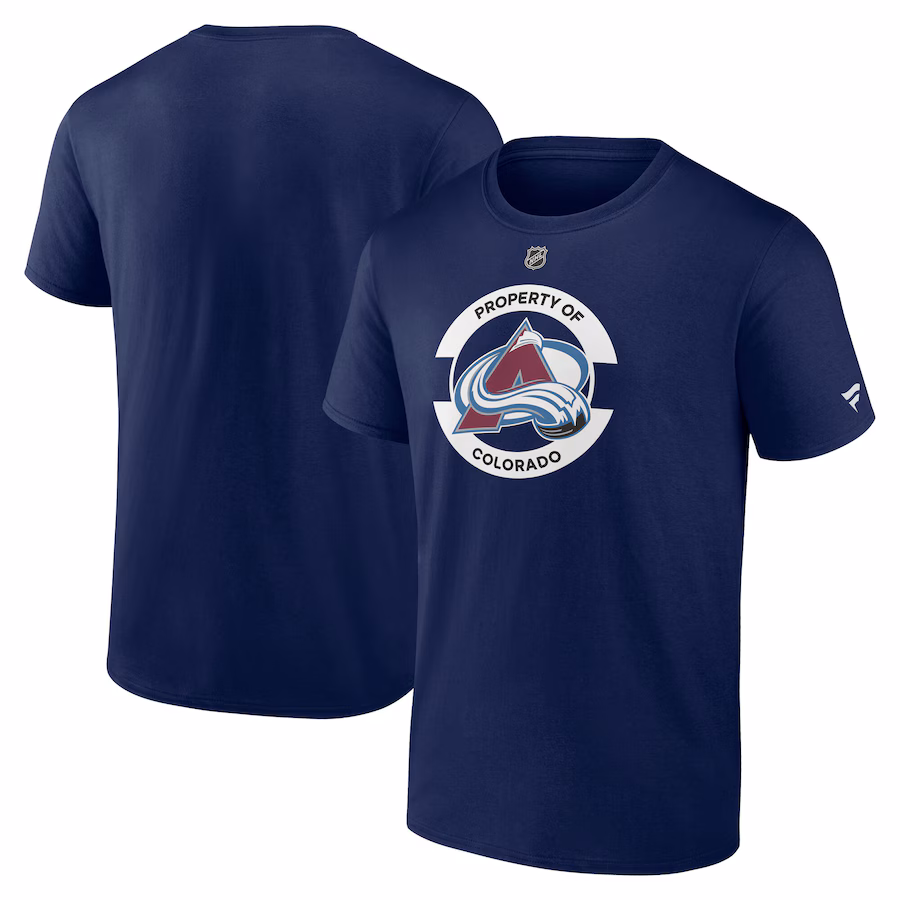 Men's Colorado Avalanche Fanatics Navy Authentic Pro Core Secondary T-Shirt - Jersey