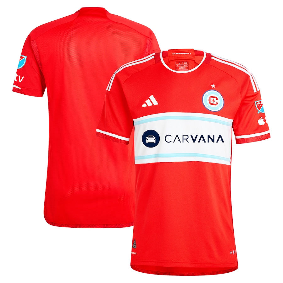 Men's Chicago Fire  adidas Red 2024 Return To Red Authentic Jersey - Jersey