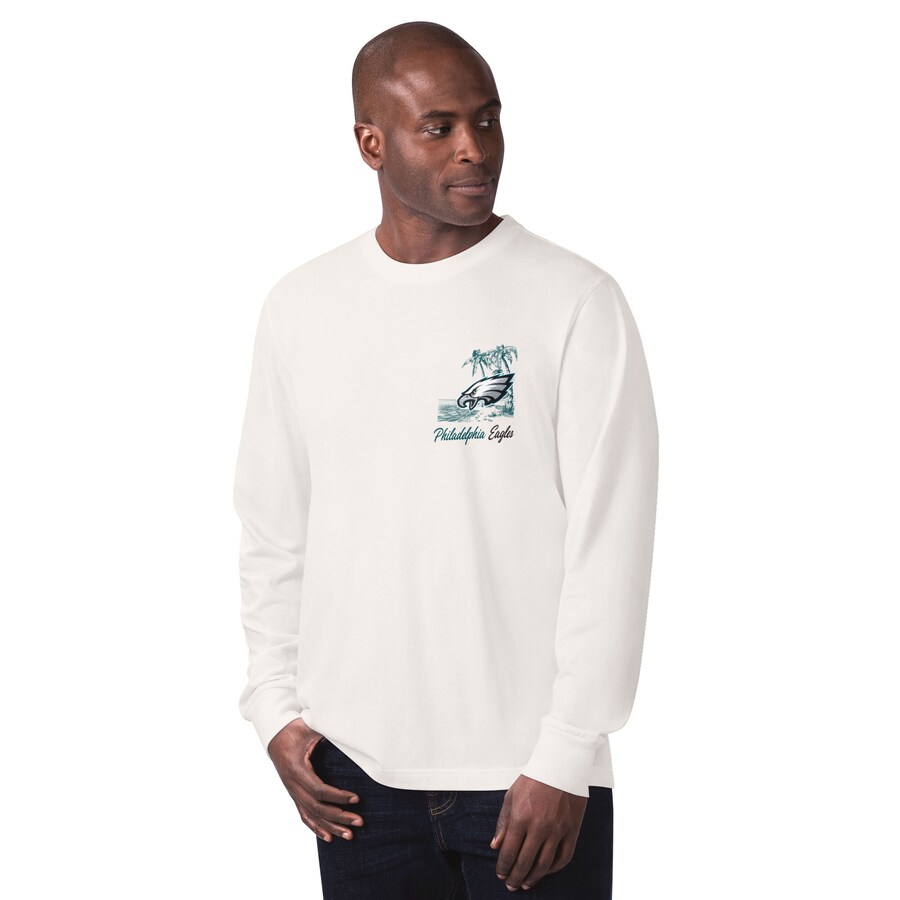 Men's Philadelphia Eagles Margaritaville Mint It's Five O'Clock Somewhere Long Sleeve T-Shirt - Jersey