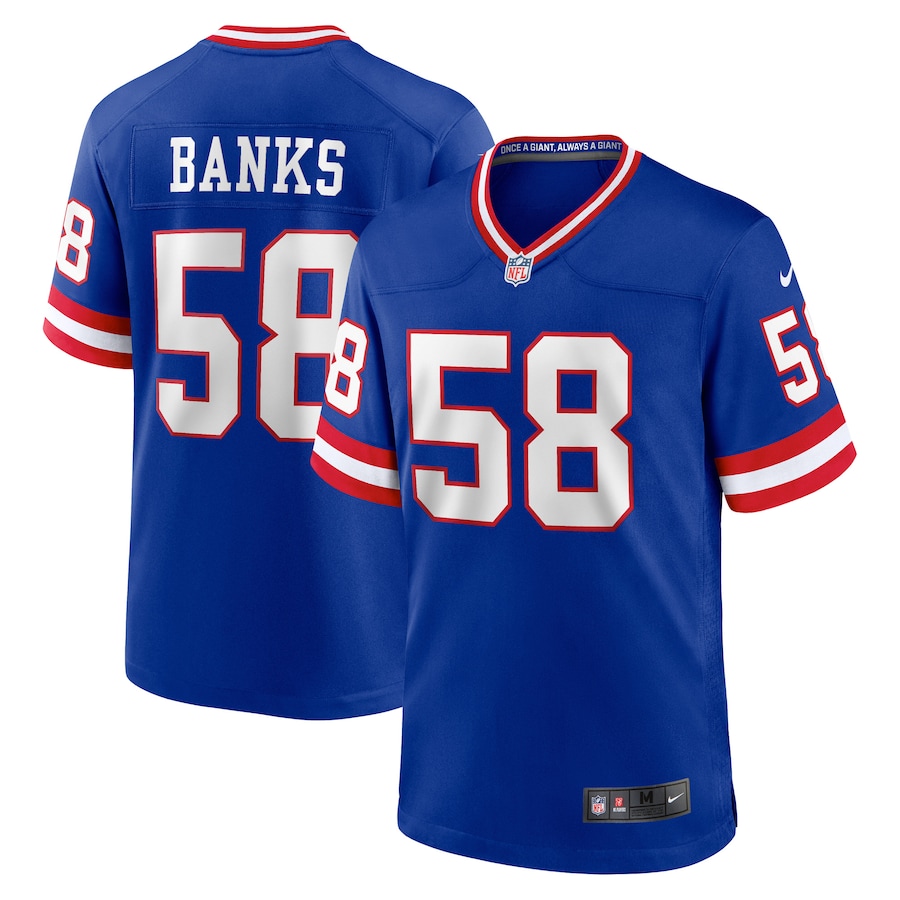 Men's New York Giants Carl Banks Nike Royal Retired Player Alternate Game Jersey - Jersey