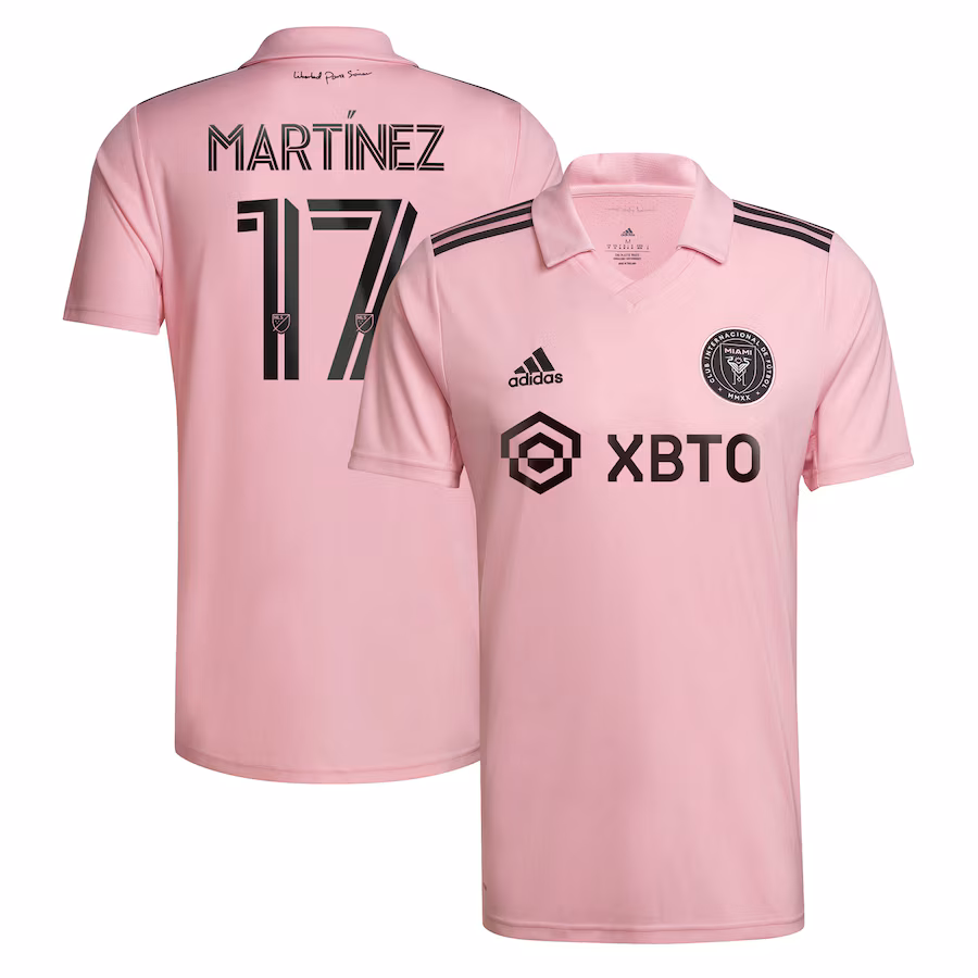 Men's Inter Miami CF Josef Martínez adidas Pink 2022 The Heart Beat Kit Replica Player Jersey - Jersey