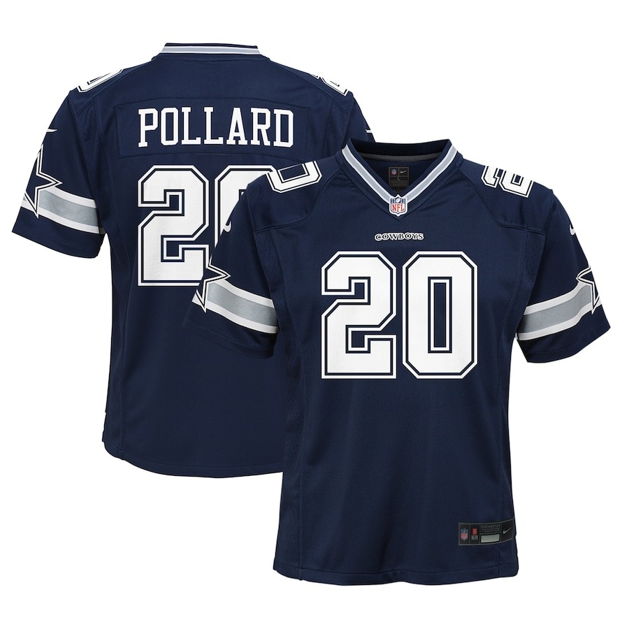 Youth Dallas Cowboys Tony Pollard Nike Navy Game Jersey - Jersey