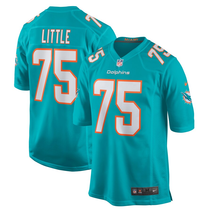 Men's Miami Dolphins Greg Little Nike Aqua Game Jersey - Jersey
