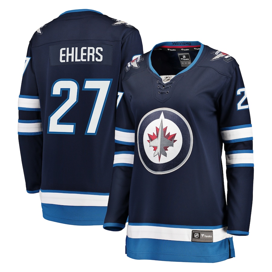 Women's Winnipeg Jets Nikolaj Ehlers Fanatics Navy Breakaway Jersey - Jersey