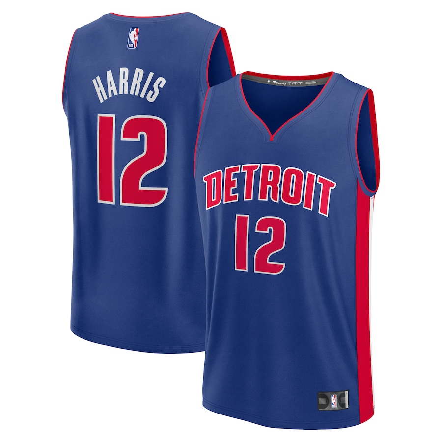 Youth Detroit Pistons Tobias Harris Fanatics Blue Fast Break Replica Player Jersey - Icon Edition - Jersey