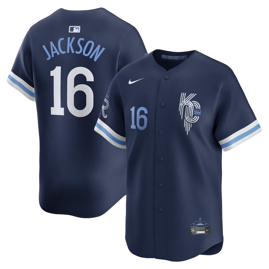Men's Kansas City Royals Bo Jackson Nike Navy City Connect Retired Player Jersey - Jersey