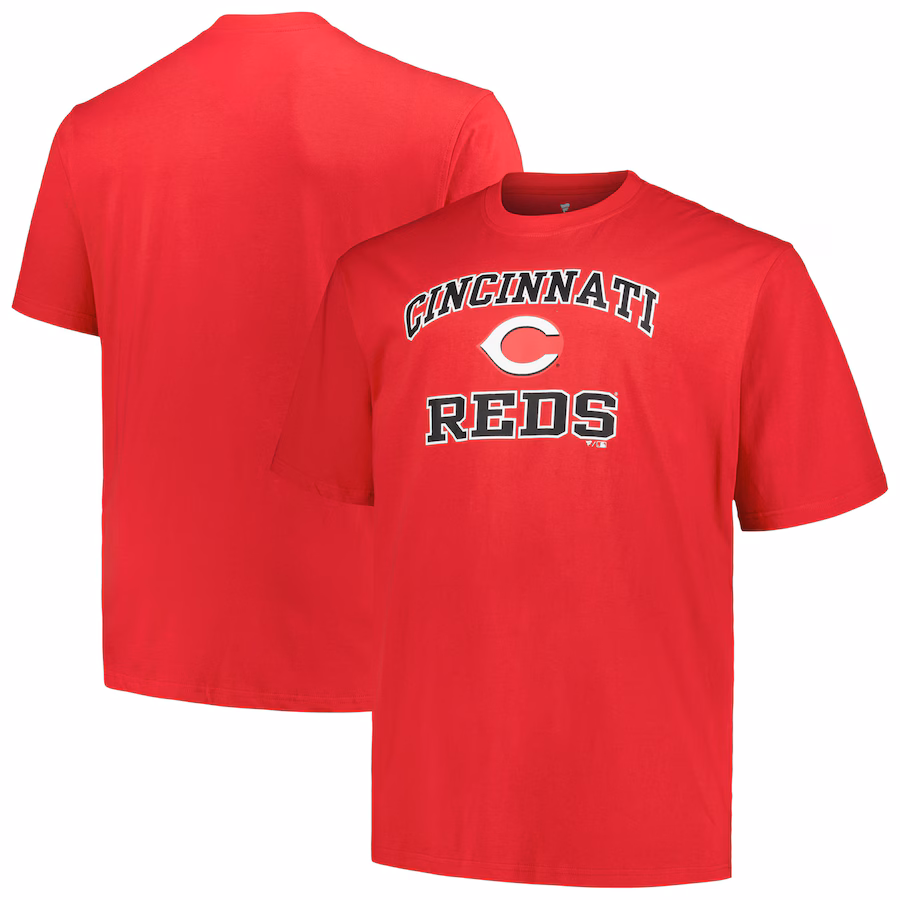 Men's Cincinnati Reds Profile Red Big & Tall Heart & Soul T-Shirt - Jersey