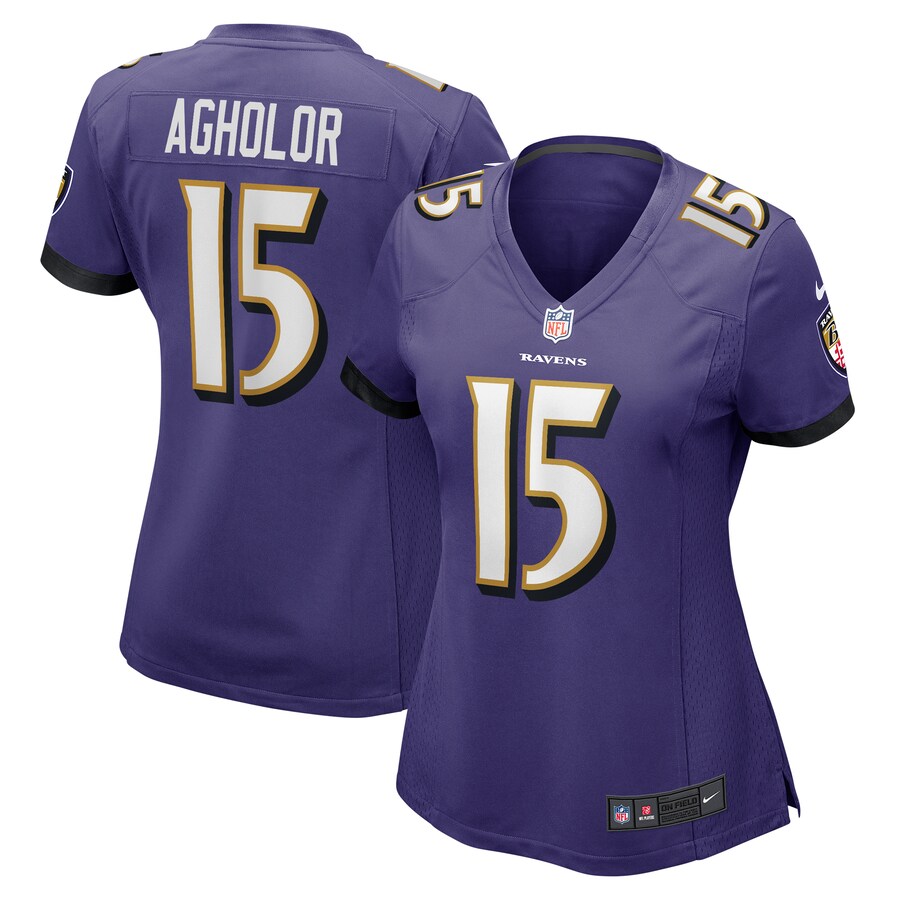 Women's Baltimore Ravens Nelson Agholor Nike Purple Game Jersey - Jersey