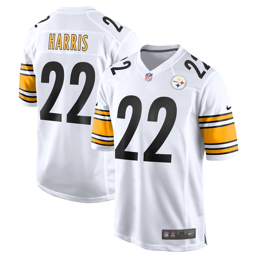 Men's Pittsburgh Steelers Najee Harris Nike White Game Jersey - Jersey