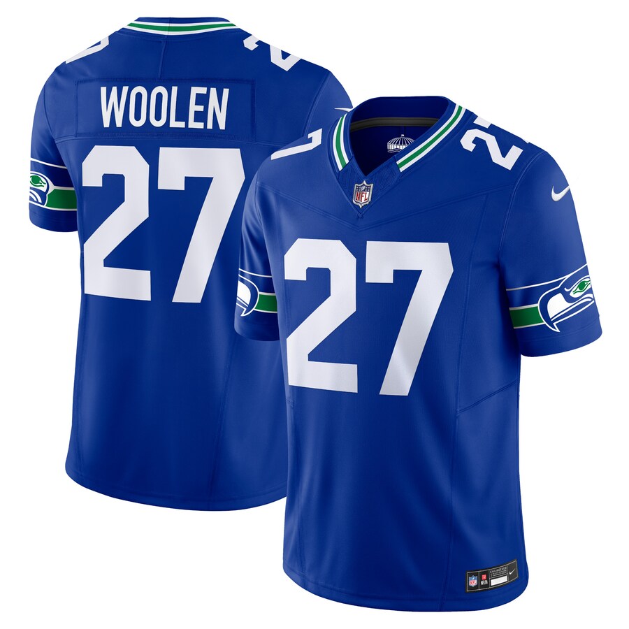Men's Seattle Seahawks Tariq Woolen Nike Royal Vapor F.U.S.E. Limited Jersey - Jersey